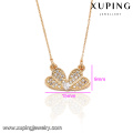 41663 xuping umwelt kupfer modeschmuck gold frauen halskette